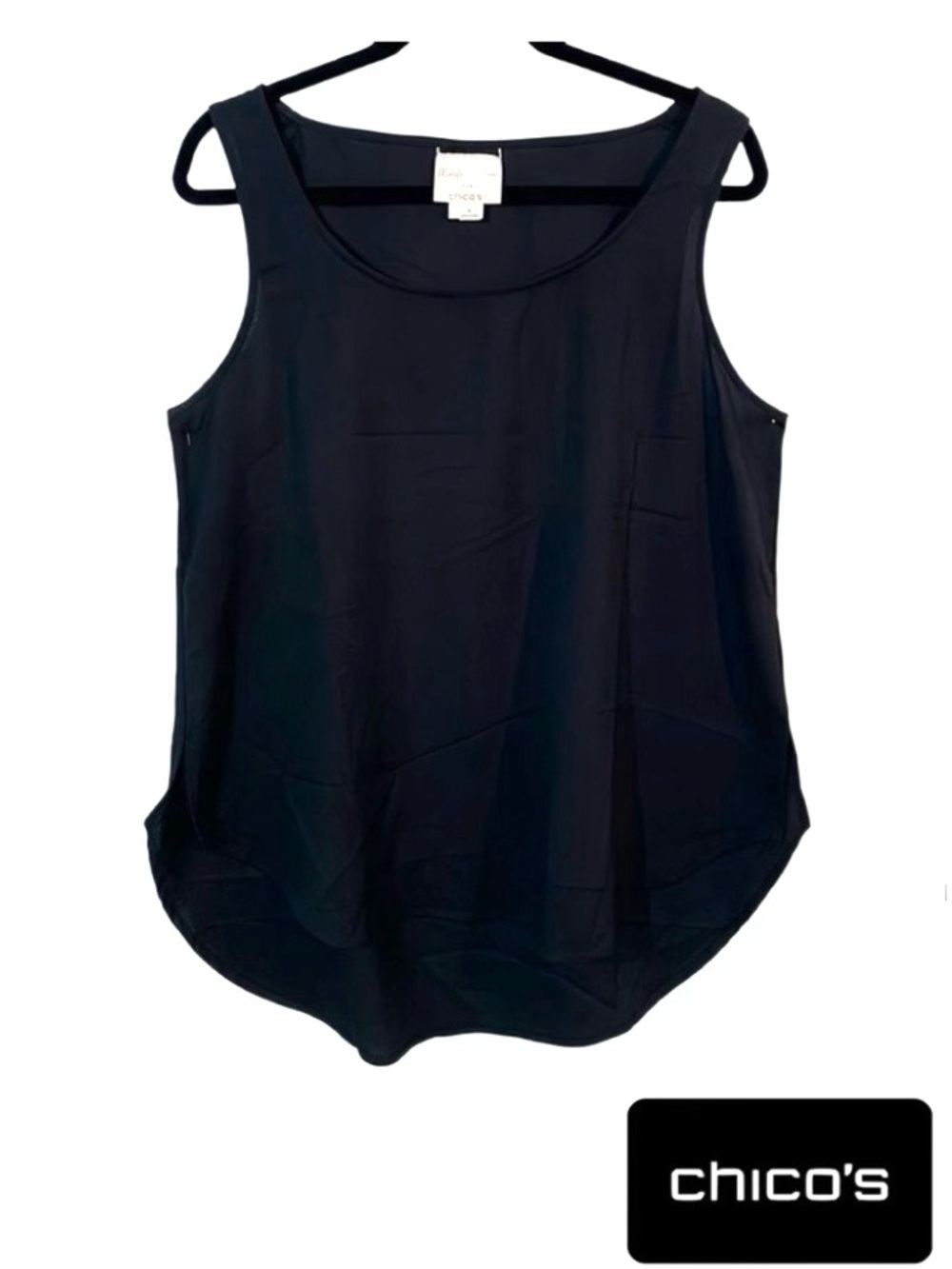 Chico’s Marla Wynn for Chico’s Sleeveless Tunic Black Size L